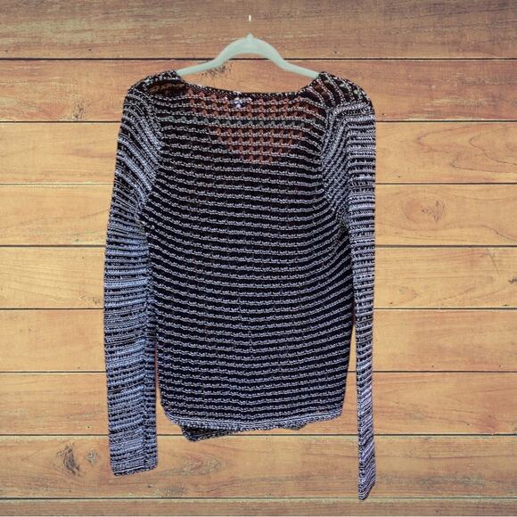 HELMUT LANG Open Knit Marled Pullover - Picture 3 of 10